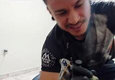 Getting A Tattoo With An Anal Plug In My Ass!