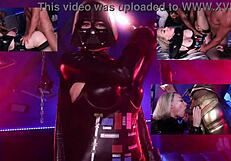 Slut orgy with toys and cum covered big ass 😈