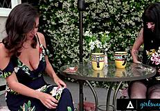 Girlsway - April ONeil Devours Charlotte Sartre's Wet Pussy