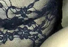 Fuck my girlfriend's ass plug in lingerie