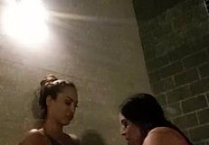Stunning beauties enjoying hot tub massage in Brasil
