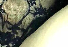 Fuck my girlfriend's ass plug in lingerie