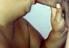 Why is the fat wife sucking so deliciously in this video?