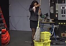 Office MILF commands, a slut in private