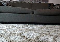 maisy gags on fat cock in intense blowjob session