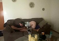 sucking that monster cock like it's the cure for cancer, with dirty talk and choking