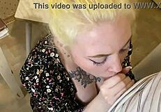 Instead of homework, she sucked my big cock with skill