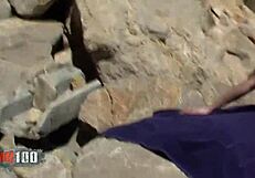 Skinny French Teen Mahylis Sucks and Fucks Alex on Beach Adventure