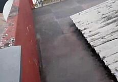 Lonely mature brunette rips clothes, strips seductively.