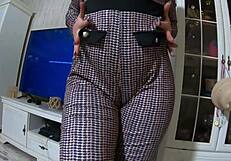 Cheating Wife Sucks Husband’s Friend in Hot Jumpsuit and Fur Hooded Jacket Preview