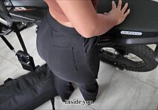 I quickly fuck my Colombian Latina friend in POV before she leaves, creampie included