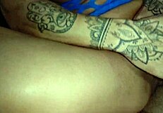 Mature bodybuilder inflates giant pussy before intense fucking