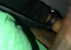 Thickdickbandit gets sucked and swallowed by bbw at interracial gloryhole