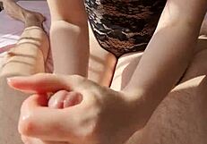 i got a sunny handjob