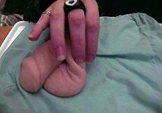 Amateur plays with very soft and limp fake cock in homemade fetish video, no audio.