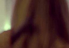 The pornstar says, 'Watch behind the scenes as I take double penetration with big tits and ass.'