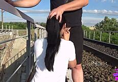 We almost got caught trying to fuck on the train yesterday