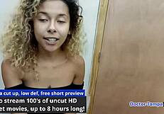 dr tampa gives kalani luana her yearly physical behind the scenes