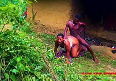 BBW Stepmother Gets Hardcore Facial in Missionary and Cowgirl at Local Mud House