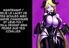 Femdom JOI with CBT and CEI instructions for submissive viewers.