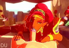 Urbosa Engages In Intense Sucking And Fucking With Detailed Oral And Penetration