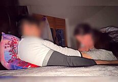 Mexican milf madrastra catches stepson jerking in bedroom on camera