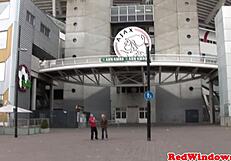 Inked Goth Prostitute Gives Amsterdam Tourist A Pierced Blowjob