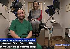 dr tampa gives kalani luana her yearly physical behind the scenes