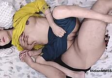 muslim indian stepsister feels stepbrother's big cock deep inside pussy