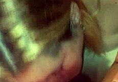 Deepthroat Blonde Girlfriend Sucks Dick Then Backrides with Fat Ass