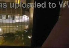 Masturbating In Public In Front Of Hotel Window