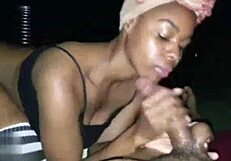 Girlfriend Rides Big Black Cock in Pantyhose