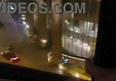 Masturbating In Public In Front Of Hotel Window