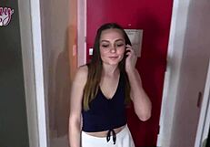 Beautiful Petite Coed Aften Opel In Lingerie Craves Doggystyle Fucking From Professor Brogan With Swollen Pussy