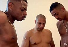 Married Brazilian Slut Calls Friend for Wild Gangbang Action