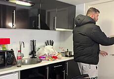 my roommate caught me with my doll and joined for a wild fuck