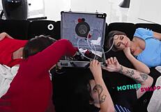 Dream machine sparks taboo 4some: swap, share, bang!