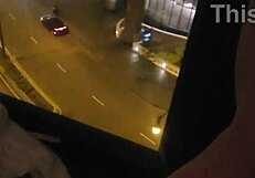 Masturbating In Public In Front Of Hotel Window