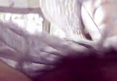 Hairy mature flashes upskirt in public carriage outdoor. Part 2 shows more.