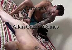 carmona massages allan guerra naked and exploits his ass