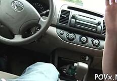 seductive girlfriend skillfully combines riding and oral techniques