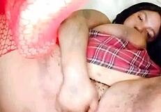 Horny MILF masturbates and squirts, showcasing intense sexual desire