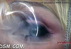 Intense spanking and rough bondage fucking