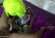 She found a new thrill stroking cock while showing off her tits. It’s her obsession now.