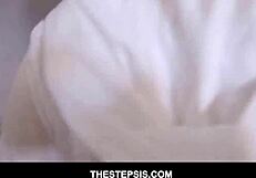 Horny stepbrother pushed cock into the pussy of stepsister