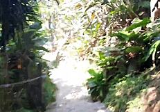 wife rims husband's best friend's ass, sucks his big black cock, then gets fucked in amazon and creampied in doggy