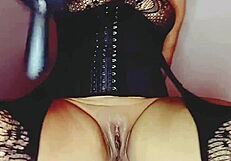 Watch beautiful bluee, the hot housewife, tease with her squirting skills in this amateur scene