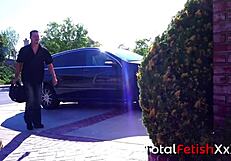 Stepsister Stuck In Machine Begs For Help In Wet Underwear