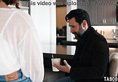 Big Ass Sophia Burns Surprised by Ex Friend's Boyfriend for Intense Licking and Cowgirl Sex