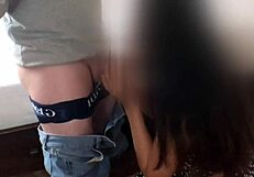 petite college girl expertly sucks big dick until cum fills her cute mouth!